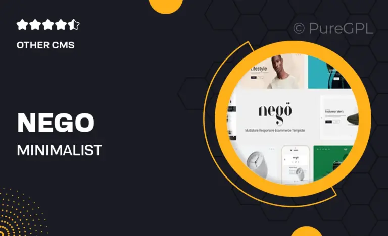 nego minimalist responsive magento theme