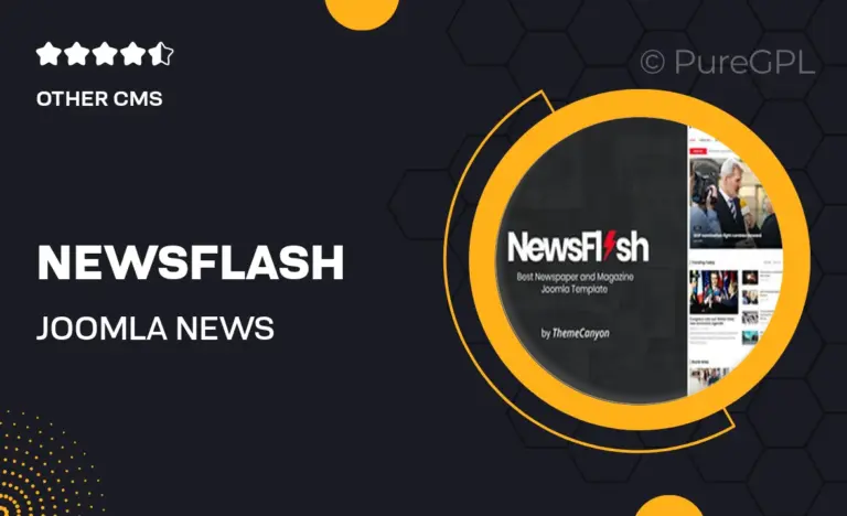 newsflash joomla news magazine template