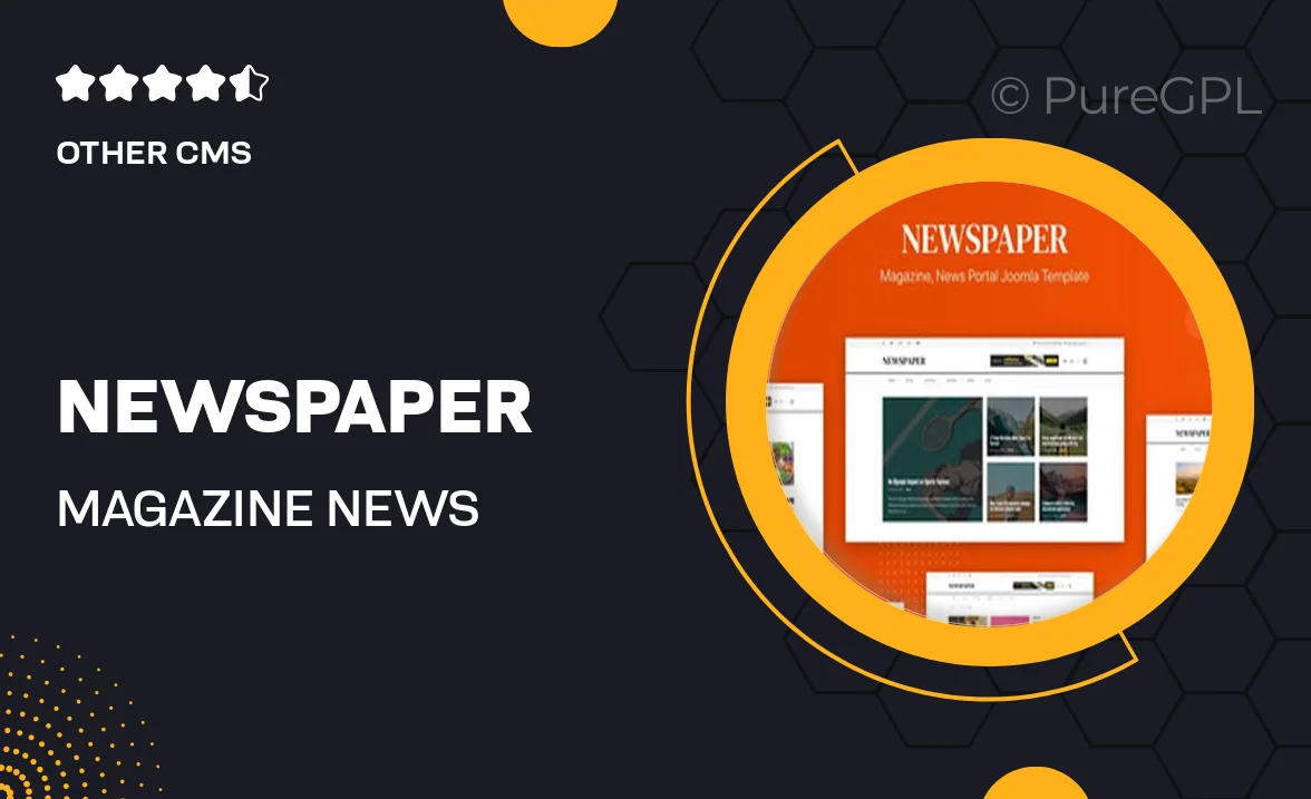 Newspaper – Magazine, News Joomla 4 Template