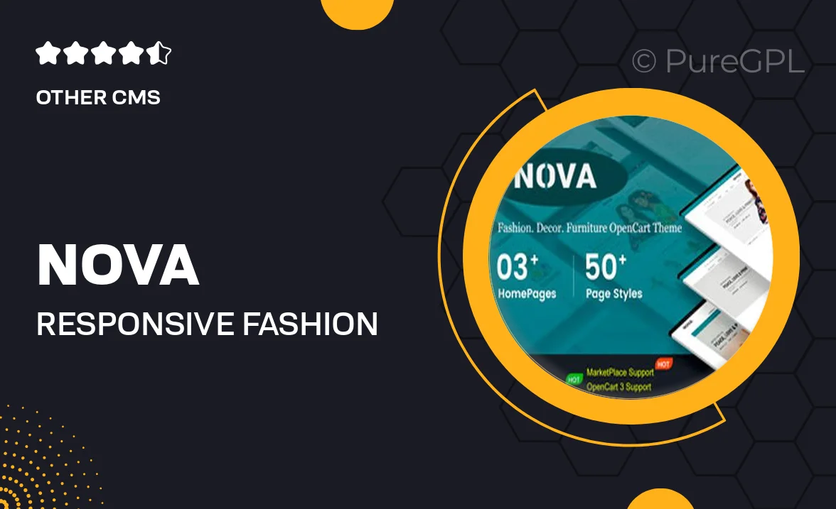 Nova – Responsive Fashion OpenCart 3 Theme