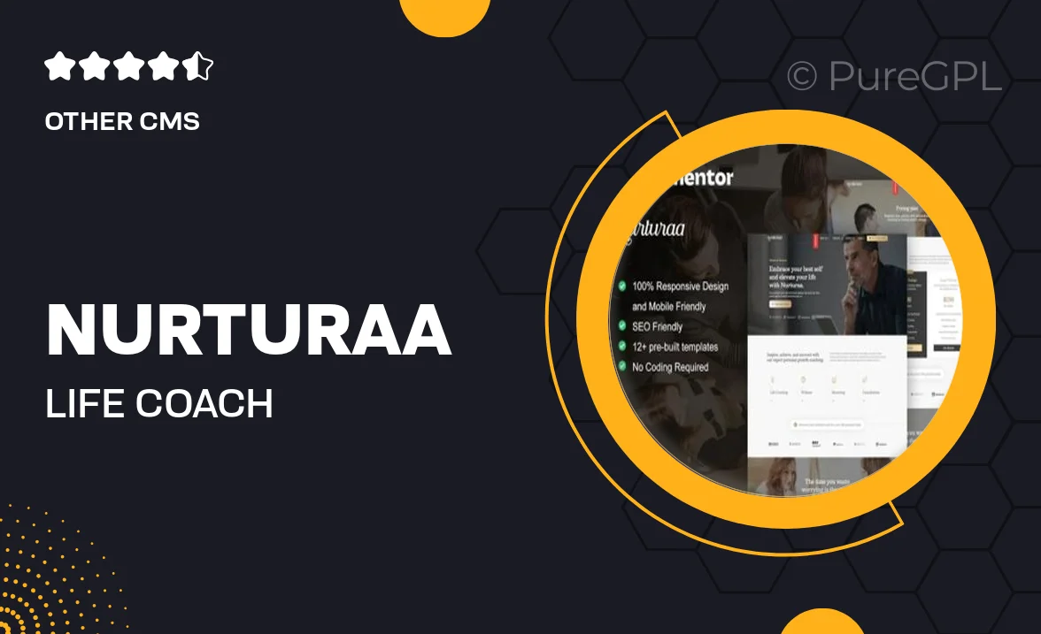 Nurturaa – Life Coach & Motivator Elementor Pro Template Kit