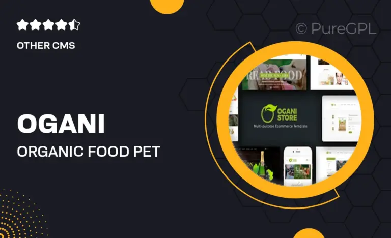 ogani organic food pet alcohol cosmetics magento theme