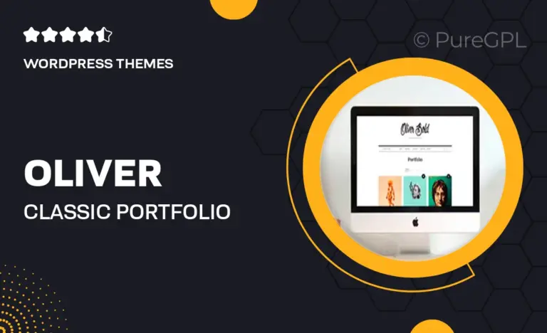 oliver classic portfolio wordpress theme