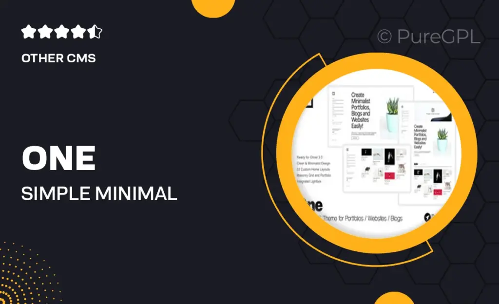 One – Simple & Minimal Ghost Theme 47 One – Simple & Minimal Ghost Theme
