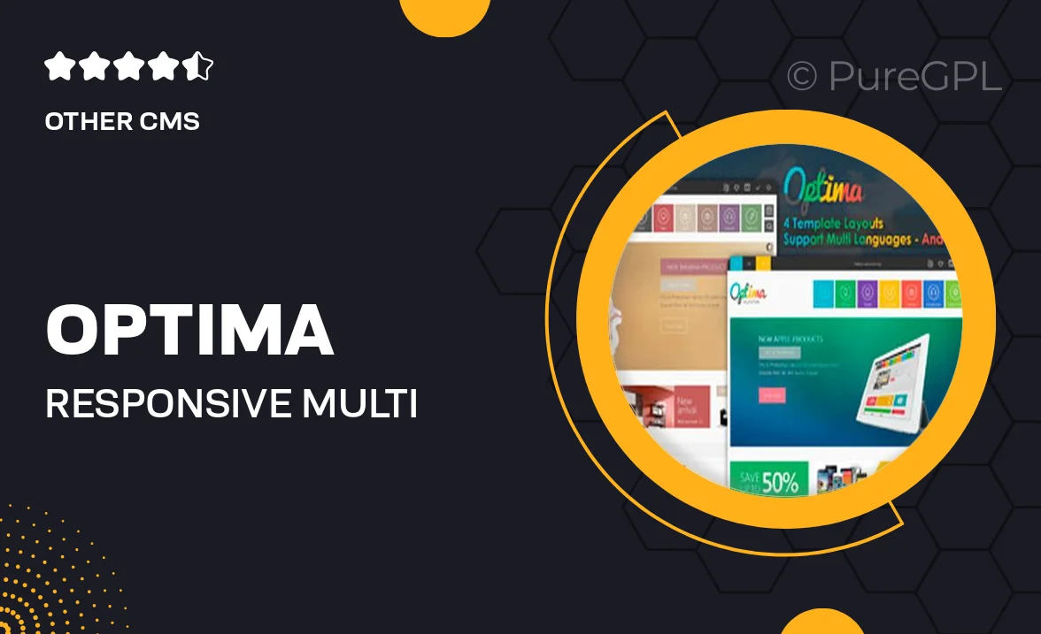 Optima – Responsive Multi Store Joomla 3 Template