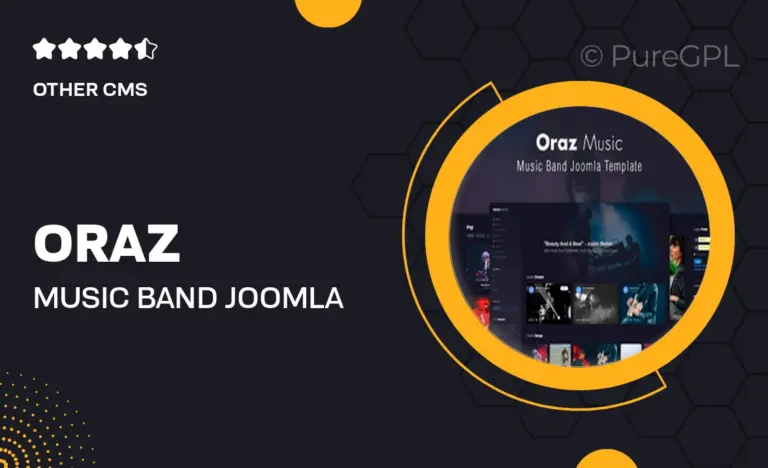 oraz music band joomla template