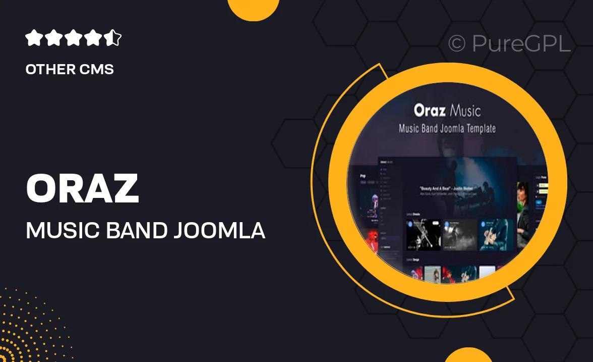 Oraz – Music Band Joomla Template