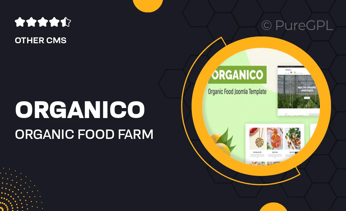 Organico – Organic Food & Farm Joomla 4 Template