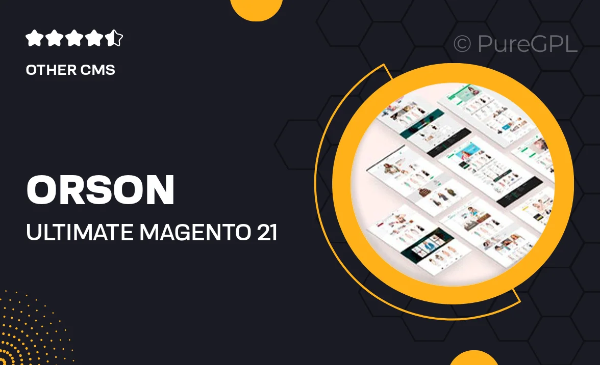 Orson – Ultimate Magento 2.1 Theme