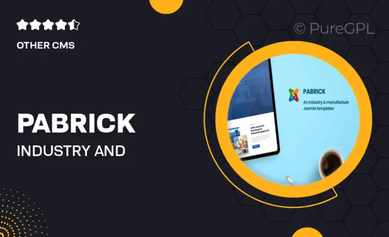 pabrick industry and manufacture joomla template