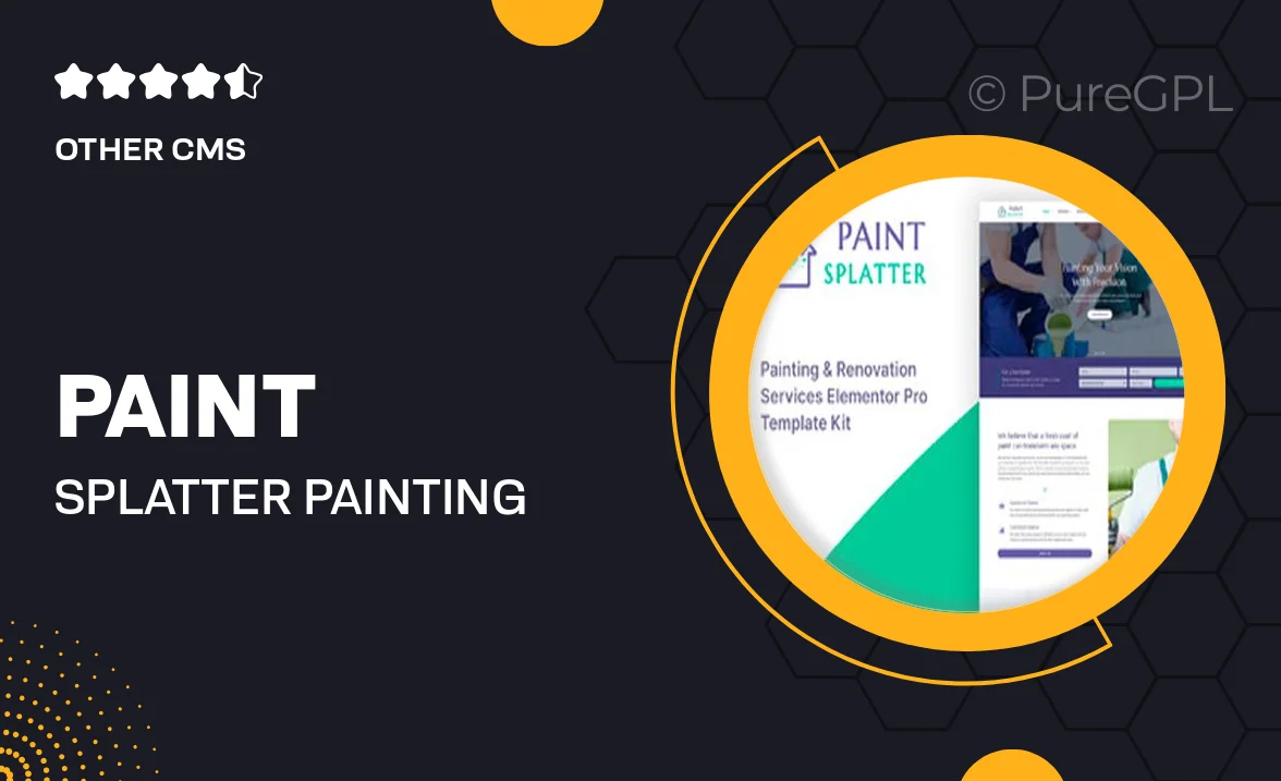Paint Splatter – Painting & Renovation Services Elementor Pro Template Kit