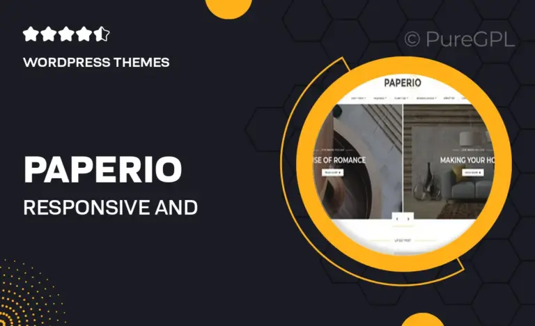 paperio responsive and multipurpose wordpress blog theme