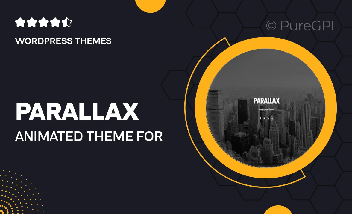 Parallax – Animated Theme for Business and Portfolios