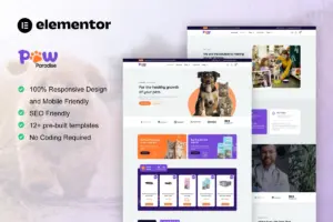 PawParadise – WooCommerce Pet Shop Elementor Template Kit