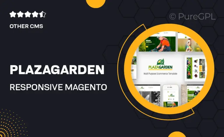 plazagarden responsive magento theme