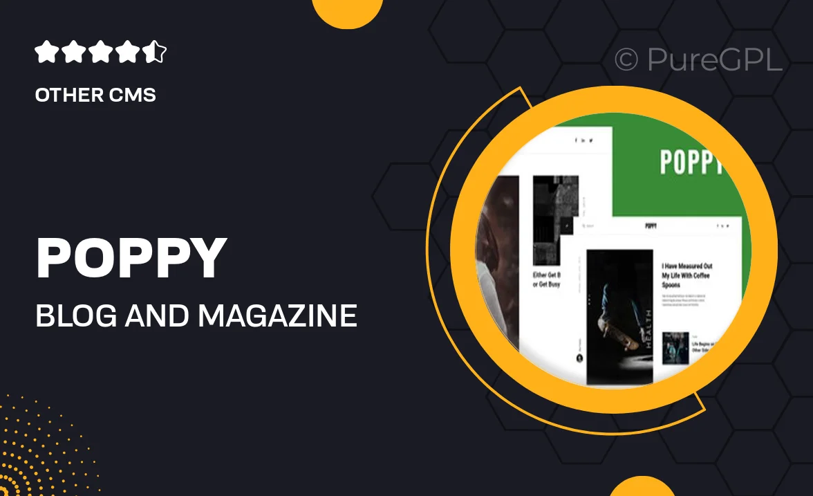 Poppy – Blog and Magazine Ghost Theme