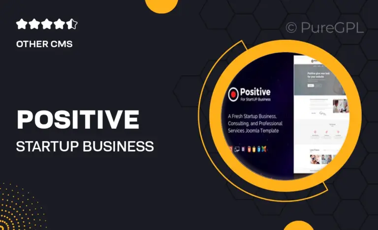 positive startup business joomla template
