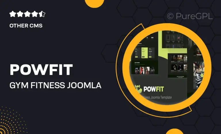 powfit gym fitness joomla template