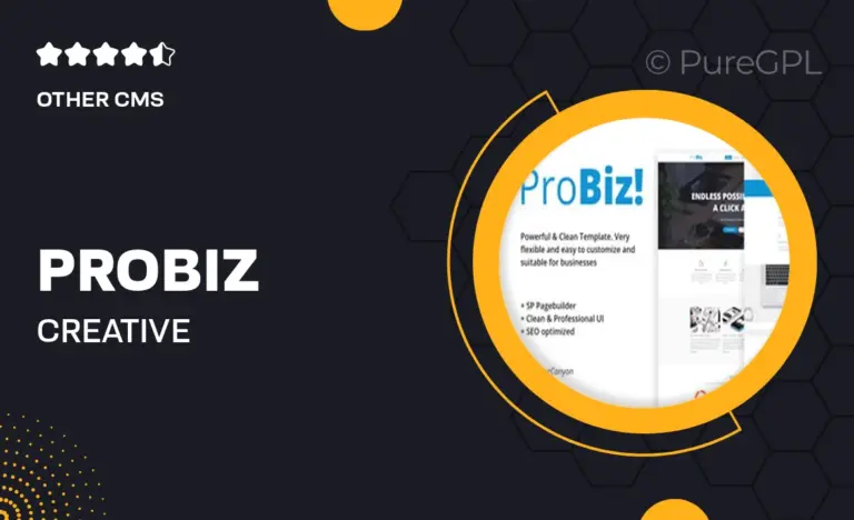 probiz creative multipurpose business joomla template