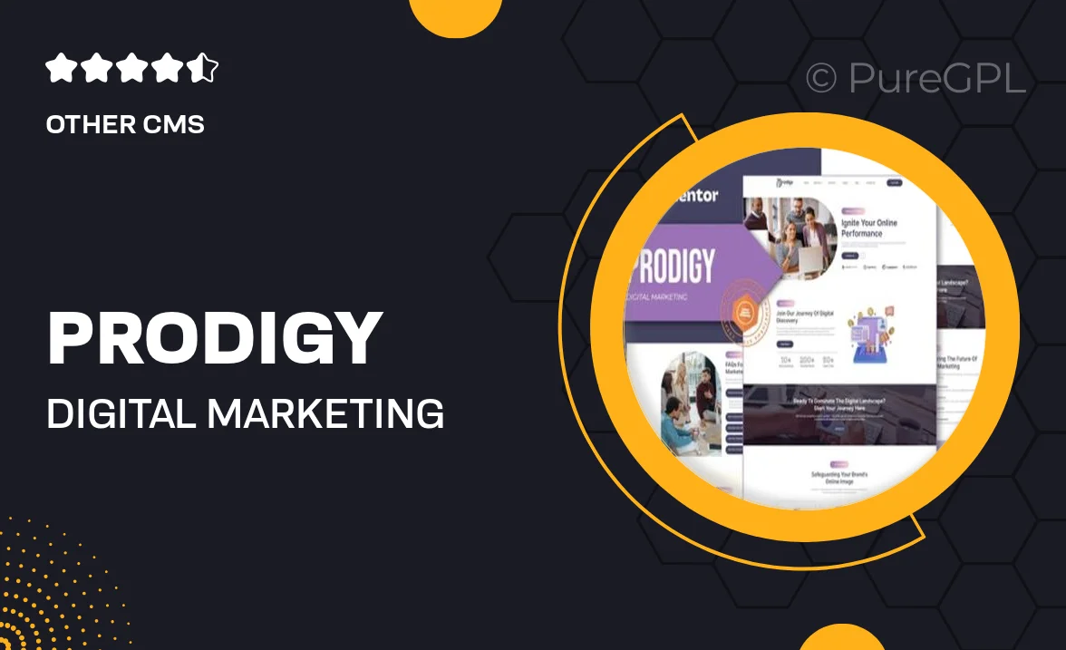 Prodigy – Digital Marketing Elementor Template Kit