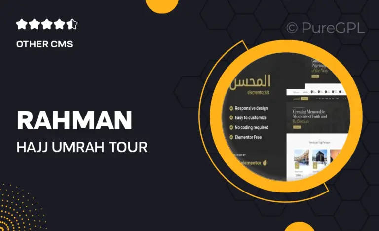 rahman hajj umrah tour agency elementor template kit