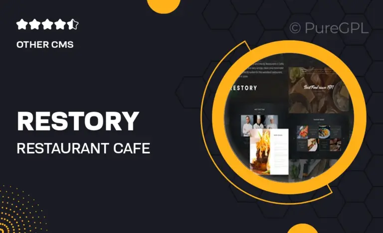 restory restaurant cafe joomla template