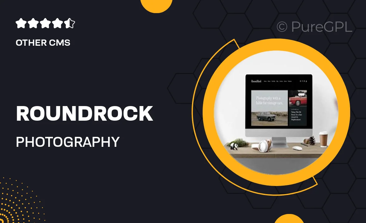 RoundRock – Photography Portfolio & Blog Joomla Template