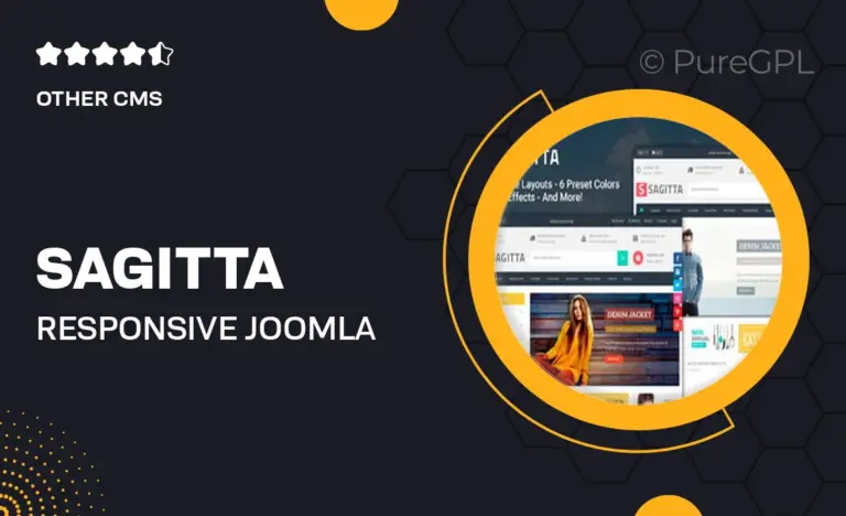 sagitta responsive joomla ecommerce template
