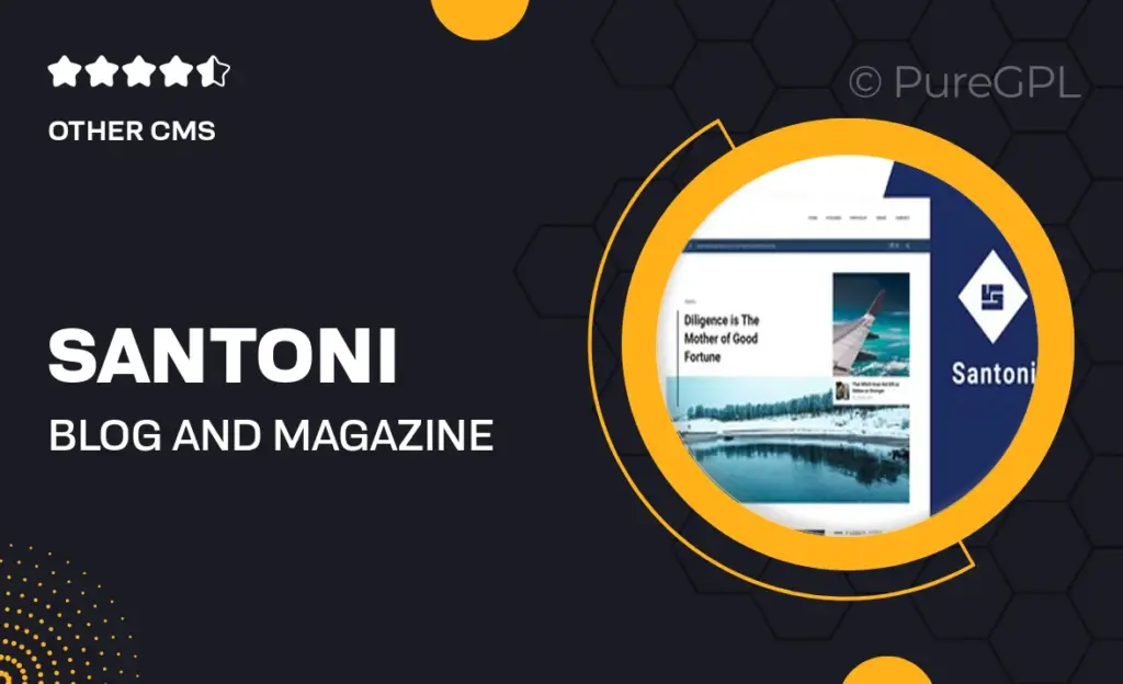 Santoni – Blog and Magazine Joomla Theme