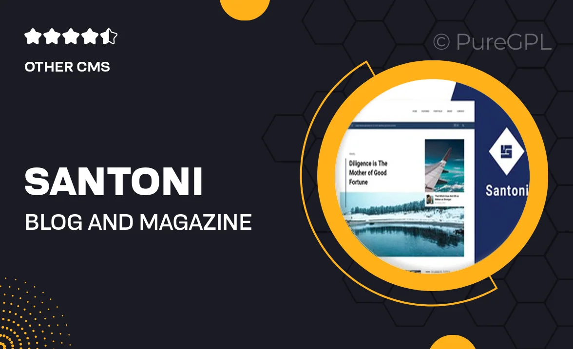 Santoni – Blog and Magazine Joomla Theme