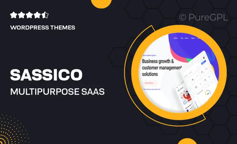 sassico multipurpose saas startup agency wordpress theme