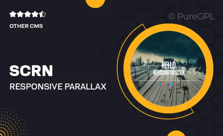 scrn responsive parallax joomla template