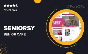 Seniorsy – Senior Care Services Elementor Template Kit