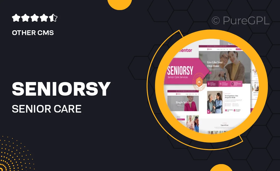 Seniorsy – Senior Care Services Elementor Template Kit