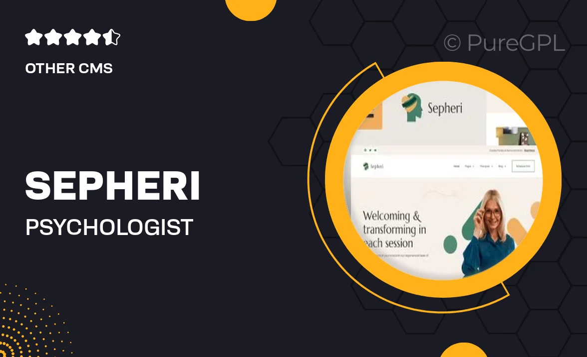 Sepheri – Psychologist Elementor Pro Template Kit