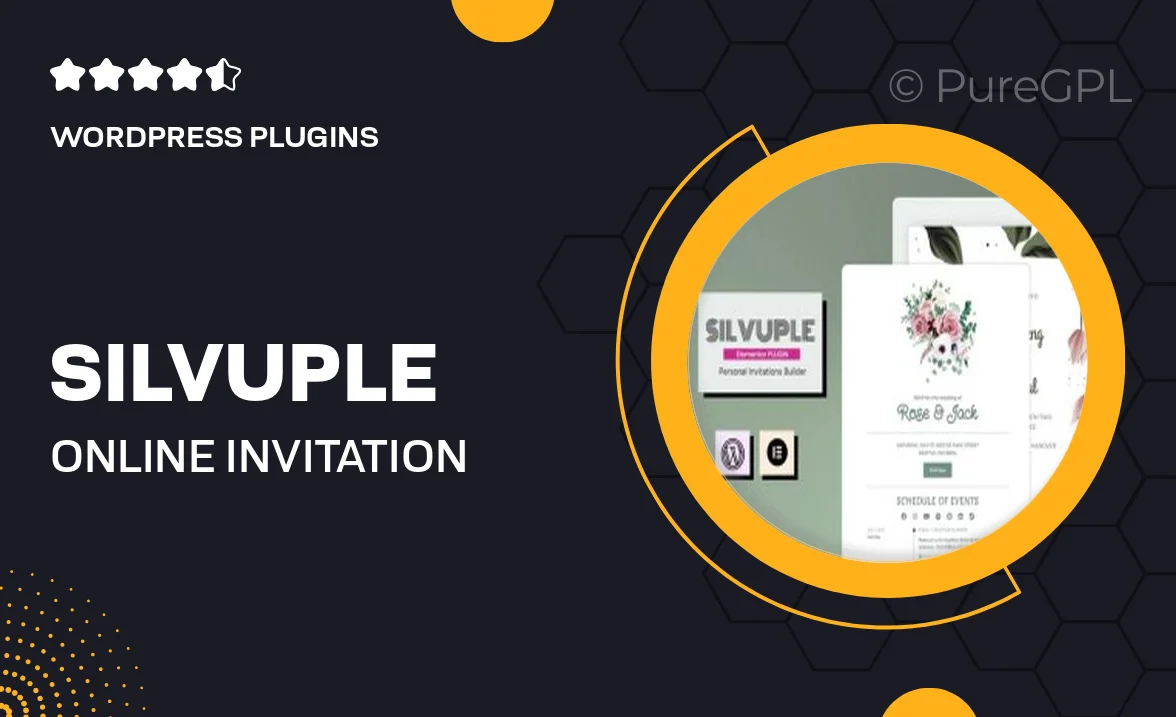 Silvuple – Online Invitation Maker Theme