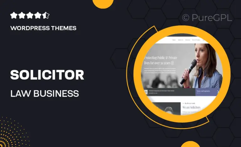solicitor law business responsive wordpress theme