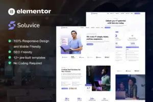 Soluvice – IT Solutions & Services Company Elementor Pro Template Kit