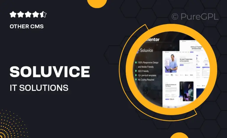 soluvice it solutions services company elementor pro template kit