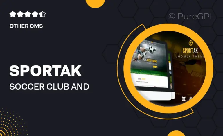 sport ak soccer club and sport joomla template