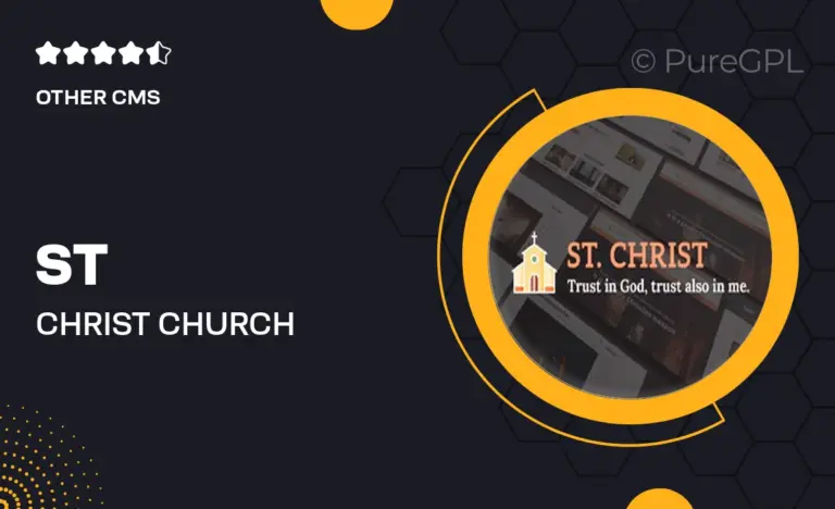 st christ church charity joomla template