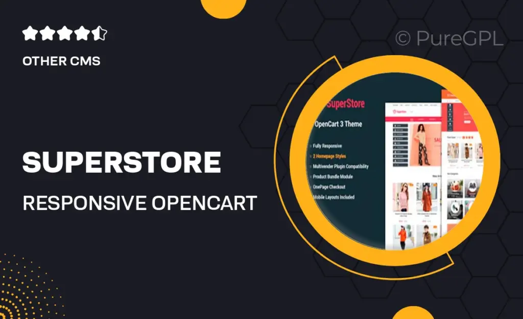 SuperStore – Responsive OpenCart 3 Theme