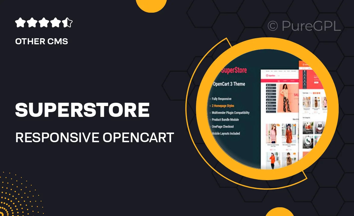 SuperStore – Responsive OpenCart 3 Theme