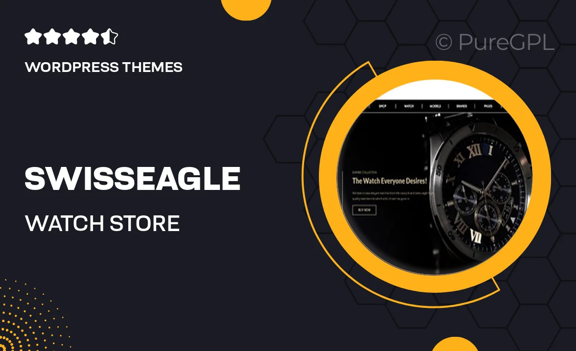 SwissEagle – Watch Store WordPress Theme