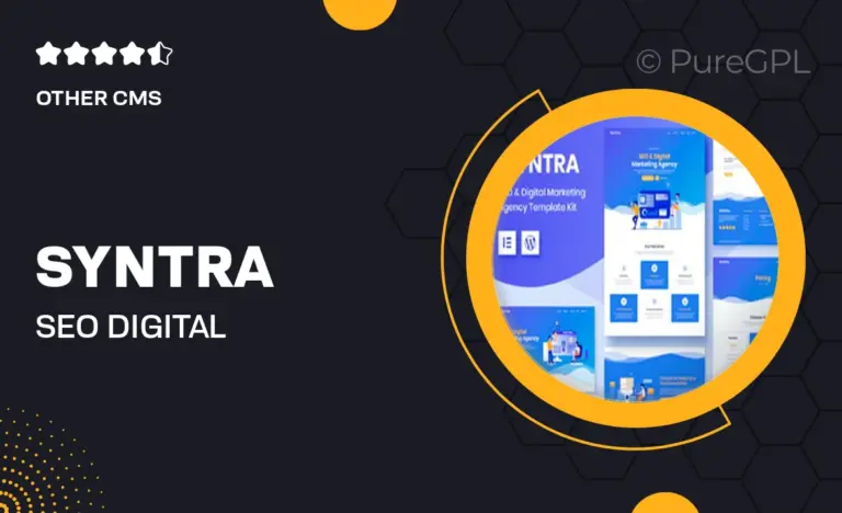syntra seo digital marketing agency template kit