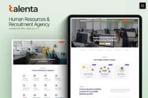 Talenta – Human Resources & Recruitment Agency Elementor Template Kit