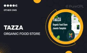 TazZA – Organic Food Store Joomla Template