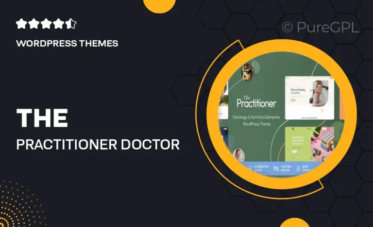 the practitioner doctor medical wordpress theme