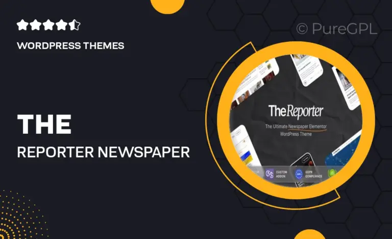 the reporter newspaper editorial wordpress theme