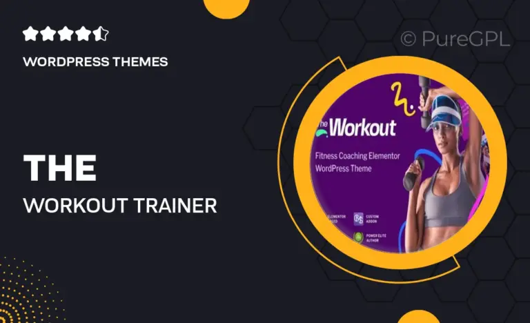 the workout trainer fitness wordpress theme